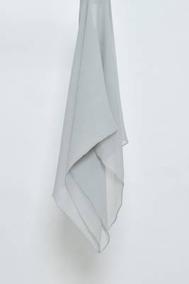 Light Grey Georgette Hijab 2