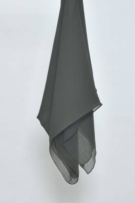 Olive Green Georgette Hijab 2