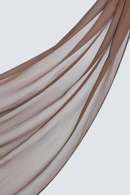 Spice Brown Georgette Hijab 1