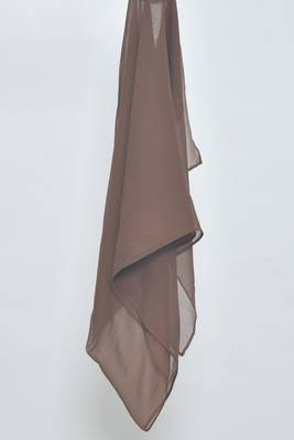 Spice Brown Georgette Hijab 2