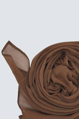 Spice Brown Georgette Hijab 4
