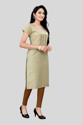 Wedani Grey cotton Stright  kurti 3