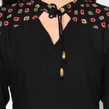 Wedani Black Rayon Stright kurti 5
