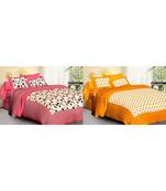 ridan cotton combo of bed sheet with pillow cover