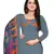 grey synthetic unstitched dress materials