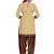 beige synthetic unstitched dress materials