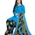 blue synthetic unstitched dress materials
