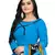 blue synthetic unstitched dress materials