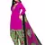 pink unstitched synthetic dress material