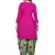 pink unstitched synthetic dress material