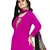 pink unstitched synthetic dress material