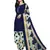 blue unstitched synthetic dress material