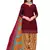 red unstitched synthetic dress material