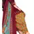 red unstitched synthetic dress material
