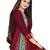 red unstitched synthetic dress material