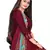 red unstitched synthetic dress material