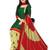 green unstitched synthetic dress material