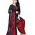 black unstitched printed cotton dress material