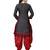black unstitched printed cotton dress material