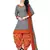 grey unstitched printed cotton dress material