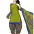 green unstitched printed cotton dress material
