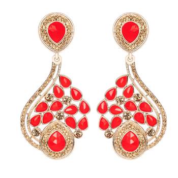 Red diamond earrings 1