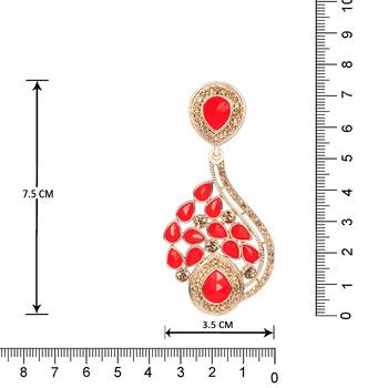 Red diamond earrings 3