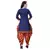 blue unstitched cotton printed dress material