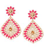 Pink diamond earrings