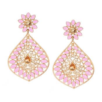 Pink diamond earrings 1