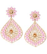 Pink diamond earrings