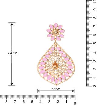Pink diamond earrings 2