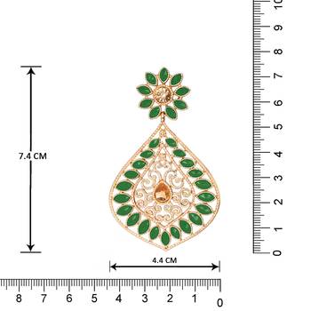 Green diamond earrings 3
