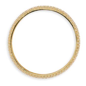 Gold Plated American Diamond Set of 2 Bangles 4