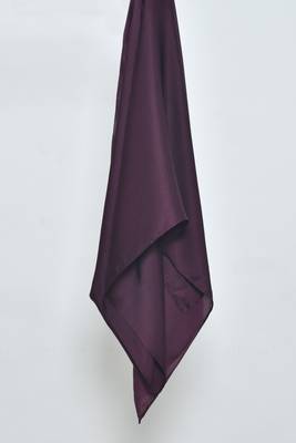 Dark Cola Satin Hijab 1