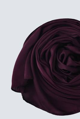 Dark Cola Satin Hijab 4