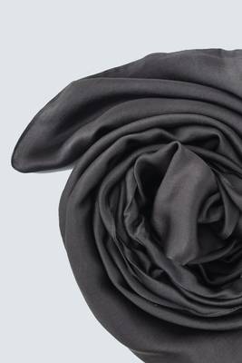 Grey Satin Hijab 4