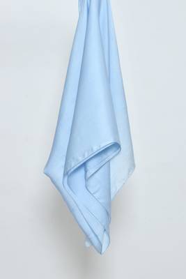 Light Blue Satin Hijab 1
