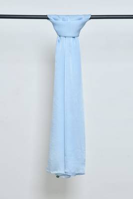 Light Blue Satin Hijab 2