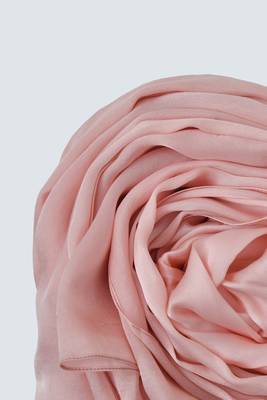 Light Pink Satin Hijab 4