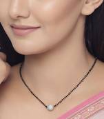 Silver mangalsutra