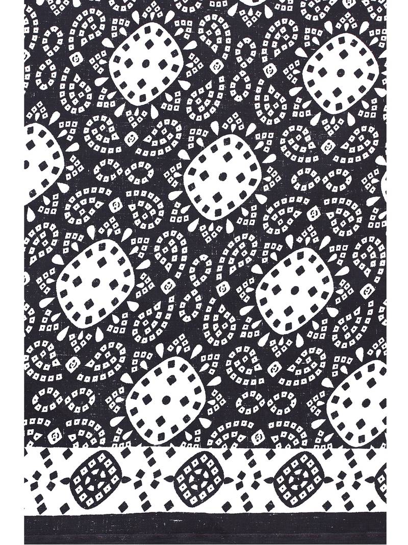 black cotton unstitched cotton salwar kameez