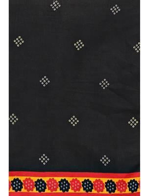 black cotton unstitched cotton salwar kameez 7