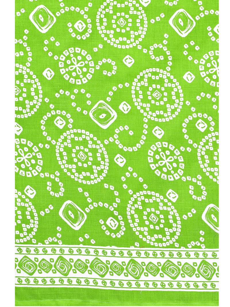 green cotton unstitched cotton salwar kameez