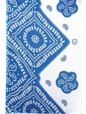 blue cotton unstitched cotton salwar kameez 7