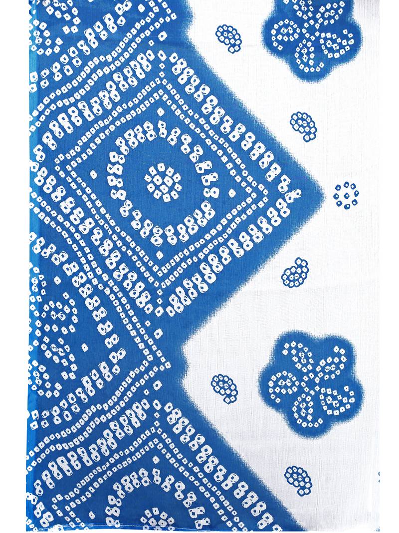 blue cotton unstitched cotton salwar kameez