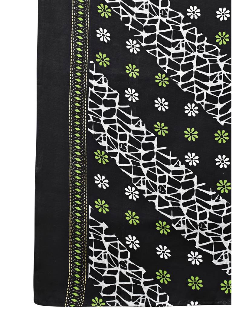 green cotton unstitched cotton salwar kameez