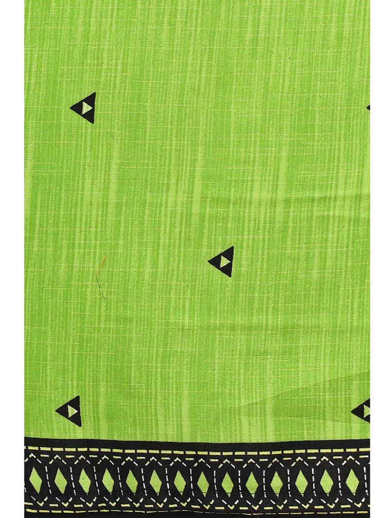 green cotton unstitched cotton salwar kameez