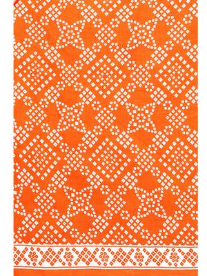 orange cotton unstitched cotton salwar kameez 5