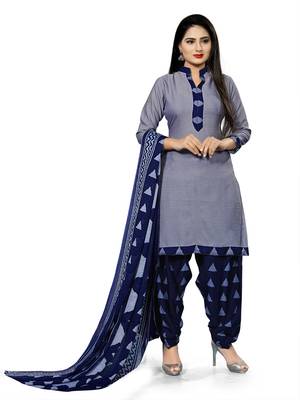 grey cotton unstitched cotton salwar kameez 2